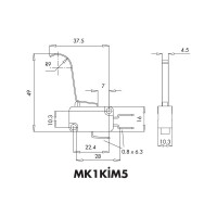 Микро-выключатель Emas MK1KIM5