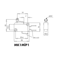 Микро-выключатель Emas MK1MIP1