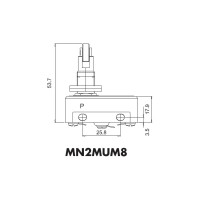 Мини-выключатель Emas MN2MUM8