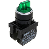 Переключатель Emas 2-0-1, без фиксации, зелёный, 250В AC, 4 А B101SL32Y