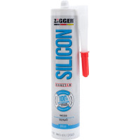 Силиконовый герметик KIM TEC САНИТАРНЫЙ ZIGGER PF, белый 280 мл 11597374