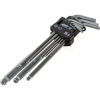 Набор ключей шестигранных удлиненных JTC с шаром для изношенного/повреждённого крепежа 9 предметов, 7819 587642