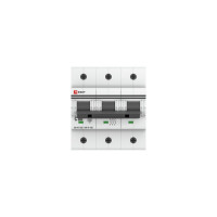 Автоматический выключатель EKF PROxima ВА 47-125, 3P, 80А, 15кА mcb47125-3-80C