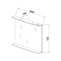Зеркало Sanflor Софи 105 NEW С0002225