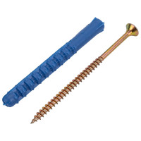 Набор крепления плинтусов VIPкрепеж 8/80 дюбель ежик 2шт/2шт 13016 VIP