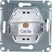 Компьютерная розетка Systeme Electric GLOSSA RJ45 категория 5E АНТРАЦИТ GSL000781K