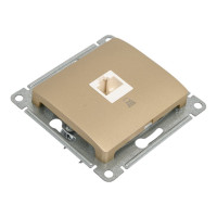 Компьютерная розетка Systeme Electric GLOSSA RJ45 категория 5E, ТИТАН GSL000481K