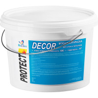 Моющаяся негорючая краска Мицар Protect Decor КМ0, 15 кг, белый УТ000005552