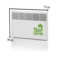 Конвектор Ensto FinnHeat, эл.термост, вилка, 750Вт EPHBE07PR