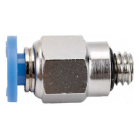 Фитинг цанговый прямой с наружной резьбой M6x1 для трубки диаметром 4 мм SHPI PC 04-M6