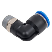 Фитинг цанговый угловой с наружной резьбой 3/8M для трубки диаметром 12 мм SHPI PL 12-R03