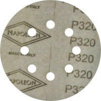Круг шлифовальный на липучке PAPER GOLD (5 шт; 125 мм; 8 отверстий; P320) NAPOLEON npg5-125-8-320