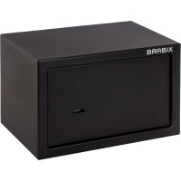 Офисный мебельный сейф BRABIX SF-200KL 200х310х200 мм, ключевой замок, черный 291144