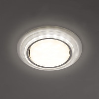 Встраиваемый светильник для натяжных потолков с белой LED подсветкой Feron CD5023 GX53, матовый, 40522