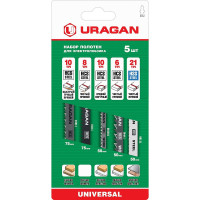 Набор полотен T101B, T101AO, T111C, T144D, T118A по дереву и металлу 5 шт Uragan 159488-5_z02