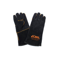 Спилковые краги Дока, АВ, кевлар, черные RX4010.14