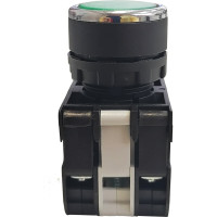 Нажимная кнопка Emas круглая зелёная, 250В AC, 4А, 100-230В AC B1Y2DY