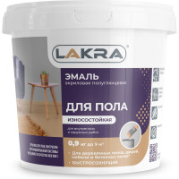 Акриловая эмаль для пола Лакра красно-коричневая, 0.9 кг 90005134839