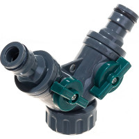 Распределитель 2-х канальный пластиковый 3/4" FIT IT 77425