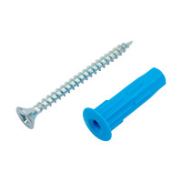 Шуруп ЕВРОПАРТНЕР Zn 4,5х50 в компл. с дюбелем MULTI 8x32 8 шт. MP 406 17