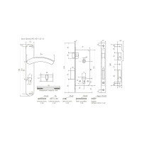 Врезной замок НОРА-М N23-85 К ст.бронза 11466