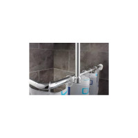 Угловая штанга RIDDER 90x90 см, хром 59100