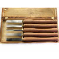 Набор резцов токарных по дереву 5 шт, Р6М5 MetalMaster 18978