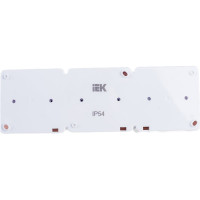 3-местная розетка IEK ГЕРМЕС PLUS РСб23-3-ГПБдс заземляющим контактом, открытой установки, IP54, дымчатый ERMP32-K03-16-54-EC