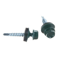 Кровельный саморез Госкреп 4.8х28 мм, RAL 6005, зеленый мох, 10 шт. 2-0018980