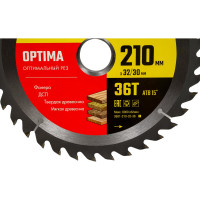 Диск пильный по дереву Оптимальный рез (210x32/30 мм; 36T) Stayer 3681-210-32-36_z01