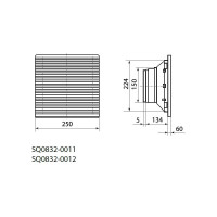 Вентилятор TDM ELECTRIC 105/71 м3/час 230В 20Вт IP54 SQ0832-0011