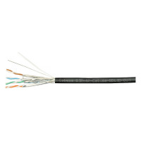 Кабель Cabeus витая пара, категория 6a, 4 пары, одножильный, STP-4P-Cat.6a-SOLID-OUT-LSZH-UV
