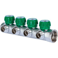 Регулирующий коллектор STOUT 3/4, 4 отвода 1/2 SMB-6850-341204 RG008UJDJ4DB26