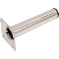 Ножка Tech-Krep D30х150 круглая, нерегулируемая, никель - накладка 151278