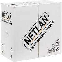 Кабель U/UTP NETLAN 2 пары, Кат.5, одножильный, медный, оранжевый, 305м EC-UU002-5-LSZH-OR
