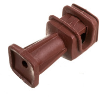 Держатель круглого проводника EZETEK 6-8мм коричневый, высота 36мм, пластик 91003