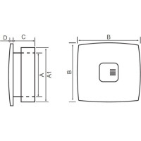 Вентилятор MTG A150XS-S-K кремовый с микроволновым датчиком+клапан 402069