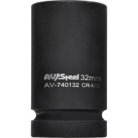Головка ударная шестигранная удлиненная (32 мм; 1DR) AV Steel AV-740132