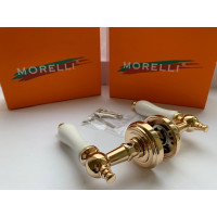 Дверная ручка MORELLI цвет-золото/белый MH-42-CLASSIC PG/W 9011400