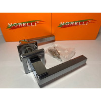 Дверная ручка MORELLI "Piquadro", цвет-мат.хром/хром  MH-37 SC/CP-S 9010621