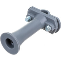 Держатель круглого проводника EZETEK 6-10мм серый, высота 59мм, пластик 91104