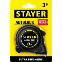 Рулетка Stayer AutoLock 3м / 16мм с автостопом 2-34126-03-16_z02