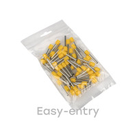 Наконечник EKF штыревой, втулочный, изолированный, НШвИ, 6,0-24 PROxima, 50 шт nhvi-6.0-24