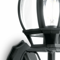 Светильник FERON НБУ-100w вверх, Е27, IP44, черный 11096