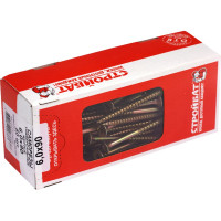 Универсальные саморезы Стройбат 6,0x90 желтый цинк 50 шт. 110641