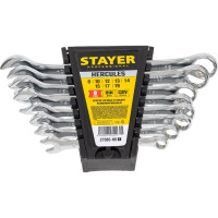 Набор комбинированных гаечных ключей Stayer 8 шт 8 - 19 мм HERCULES 27085-H8_z01