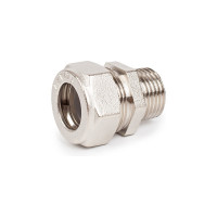 Муфта труба-наружная резьба усиленный Lavita V/S 20х3/4 HP никель V/S 20*3/4 HP никель