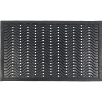 Коврик SUNSTEP резиновый, 60х90 см, Волна, черный 31-069