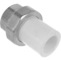 Комбинированная муфта РОСТерм разъемное соединение, ПП D25x1 ВР coupcombsplPPR25-1in