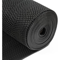 Коврик-дорожка SUNSTEP ПВХ, Zig-Zag, 8,5мм 0,9х12 м, черный 39-693